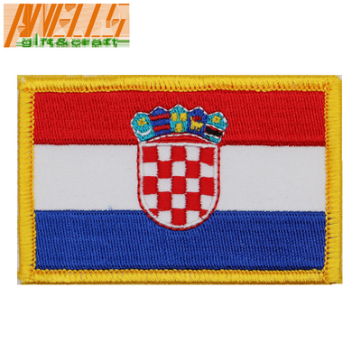 Croatia Flag Embroidered Patch Croatian Iron On Sew On National Military Tactical Flag Emblem