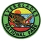 एवरग्लेड्स नेशनल पार्क आयरन ऑन एम्ब्रॉएडर्ड एप्लाइक्स टवील फैब्रिक वॉशेबल