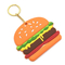 सॉफ्ट क्यूट बर्गर पीवीसी की चेन 2 डी 3 डी प्रमोशन गिफ्ट मिनी फूड कीचेन: