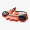 निजीकृत गोगोरो मोटरबाइक कस्टम रबर पैच पीवीसी फ्रिज चुंबक