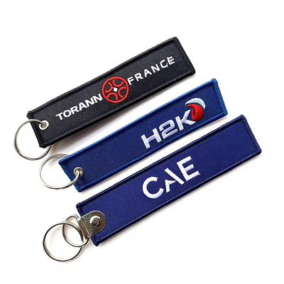 प्रत्यक्ष कारखाने कस्टम प्रचार उपहार लोगो कढ़ाई Keychain