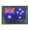 ऑस्ट्रेलिया फ्लैग पैटर्न लेजर मेरो बॉर्डर कढ़ाई पैच वेल्क्रो बैकिंग