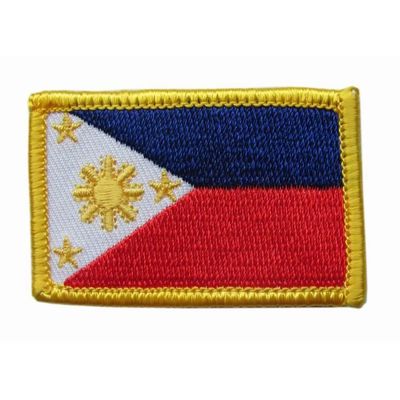 फिलीपींस फ्लैग मैरो बॉर्डर कढ़ाई पैच 9 रंग