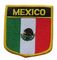 मेक्सिको ध्वज टवील पृष्ठभूमि कस्टम कशीदाकारी पैच 12C धो सकते हैं