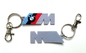 M3 M5 प्रतीक प्रकाश पीवीसी कुंजी श्रृंखला बीएमडब्ल्यू चाबी का गुच्छा एम पावर लोगो