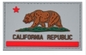 कैलिफ़ोर्निया गणराज्य ध्वज रंगीन मनोबल पीवीसी पैच 3 डी इको फ्रेंडली सॉफ्ट पीवीसी