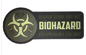 Biohazard कस्टम पीवीसी मनोबल पैच इको फ्रेंडली एम्बॉस्ड / डीबॉस्ड 2D 3D लोगो